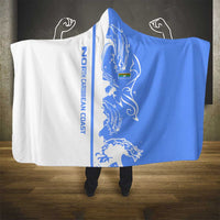 Nicaragua North Caribbean Coast Hooded Blanket with Ocean Wave Pattern and Dance with the Waves - Wonder Print Shop