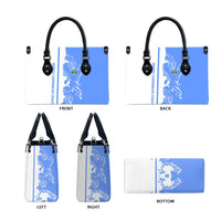 Nicaragua North Caribbean Coast Leather Bag with Ocean Wave Pattern and Dance with the Waves - Wonder Print Shop