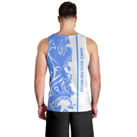 Nicaragua North Caribbean Coast Men Tank Top with Ocean Wave Pattern and Dance with the Waves - Wonder Print Shop