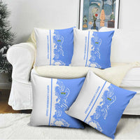 Nicaragua North Caribbean Coast Pillow Cover with Ocean Wave Pattern and Dance with the Waves - Wonder Print Shop