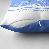 Nicaragua North Caribbean Coast Pillow Cover with Ocean Wave Pattern and Dance with the Waves - Wonder Print Shop