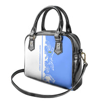Nicaragua North Caribbean Coast Shoulder Handbag with Ocean Wave Pattern and Dance with the Waves - Wonder Print Shop
