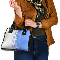 Nicaragua North Caribbean Coast Shoulder Handbag with Ocean Wave Pattern and Dance with the Waves - Wonder Print Shop