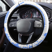 Nicaragua North Caribbean Coast Steering Wheel Cover with Ocean Wave Pattern and Dance with the Waves - Wonder Print Shop