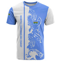 Nicaragua North Caribbean Coast T Shirt with Ocean Wave Pattern and Dance with the Waves - Wonder Print Shop