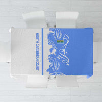Nicaragua North Caribbean Coast Tablecloth with Ocean Wave Pattern and Dance with the Waves - Wonder Print Shop