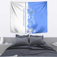 Nicaragua North Caribbean Coast Tapestry with Ocean Wave Pattern and Dance with the Waves - Wonder Print Shop