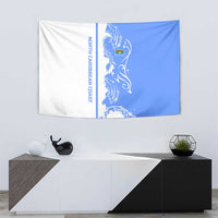 Nicaragua North Caribbean Coast Tapestry with Ocean Wave Pattern and Dance with the Waves - Wonder Print Shop