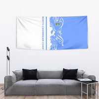 Nicaragua North Caribbean Coast Tapestry with Ocean Wave Pattern and Dance with the Waves - Wonder Print Shop