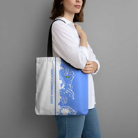 Nicaragua North Caribbean Coast Tote Bag with Ocean Wave Pattern and Dance with the Waves - Wonder Print Shop