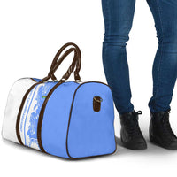 Nicaragua North Caribbean Coast Travel Bag with Ocean Wave Pattern and Dance with the Waves - Wonder Print Shop