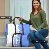 Nicaragua North Caribbean Coast Travel Bag with Ocean Wave Pattern and Dance with the Waves - Wonder Print Shop