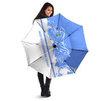 Nicaragua North Caribbean Coast Umbrella with Ocean Wave Pattern and Dance with the Waves - Wonder Print Shop