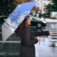 Nicaragua North Caribbean Coast Umbrella with Ocean Wave Pattern and Dance with the Waves - Wonder Print Shop