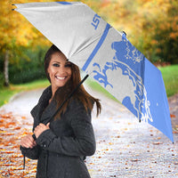 Nicaragua North Caribbean Coast Umbrella with Ocean Wave Pattern and Dance with the Waves - Wonder Print Shop