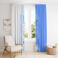 Nicaragua North Caribbean Coast Window Curtain with Ocean Wave Pattern and Dance with the Waves - Wonder Print Shop