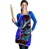 South Caribbean Coast Nicaragua Apron with Manta Ray Coral Reef and Dive into the Spirit Design - Wonder Print Shop