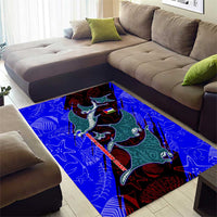 South Caribbean Coast Nicaragua Area Rug with Manta Ray Coral Reef and Dive into the Spirit Design - Wonder Print Shop