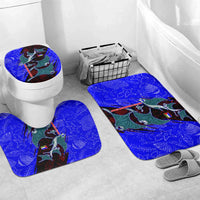 South Caribbean Coast Nicaragua Bathroom Set with Manta Ray Coral Reef and Dive into the Spirit Design - Wonder Print Shop