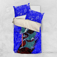 South Caribbean Coast Nicaragua Bedding Set with Manta Ray Coral Reef and Dive into the Spirit Design - Wonder Print Shop