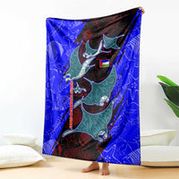 South Caribbean Coast Nicaragua Blanket with Manta Ray Coral Reef and Dive into the Spirit Design - Wonder Print Shop