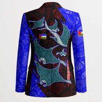 South Caribbean Coast Nicaragua Blazer with Manta Ray Coral Reef and Dive into the Spirit Design - Wonder Print Shop