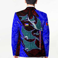 South Caribbean Coast Nicaragua Blazer with Manta Ray Coral Reef and Dive into the Spirit Design - Wonder Print Shop