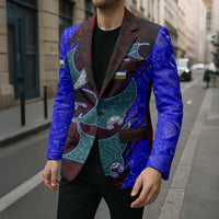 South Caribbean Coast Nicaragua Blazer with Manta Ray Coral Reef and Dive into the Spirit Design - Wonder Print Shop