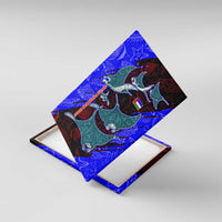 South Caribbean Coast Nicaragua Canvas Wall Art with Manta Ray Coral Reef and Dive into the Spirit Design - Wonder Print Shop