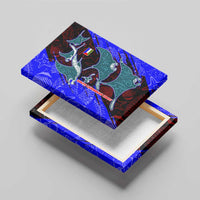South Caribbean Coast Nicaragua Canvas Wall Art with Manta Ray Coral Reef and Dive into the Spirit Design - Wonder Print Shop