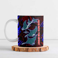 South Caribbean Coast Nicaragua Ceramic Mug with Manta Ray Coral Reef and Dive into the Spirit Design - Wonder Print Shop