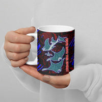 South Caribbean Coast Nicaragua Ceramic Mug with Manta Ray Coral Reef and Dive into the Spirit Design - Wonder Print Shop