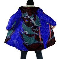 South Caribbean Coast Nicaragua Cloak with Manta Ray Coral Reef and Dive into the Spirit Design - Wonder Print Shop