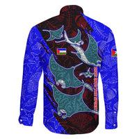 South Caribbean Coast Nicaragua Family Matching Mermaid Dress and Hawaiian Shirt with Manta Ray Coral Reef and Dive into the Spirit Design - Wonder Print Shop