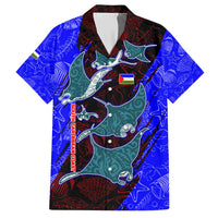 South Caribbean Coast Nicaragua Hawaiian Shirt with Manta Ray Coral Reef and Dive into the Spirit Design - Wonder Print Shop