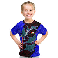 South Caribbean Coast Nicaragua Kid T Shirt with Manta Ray Coral Reef and Dive into the Spirit Design - Wonder Print Shop