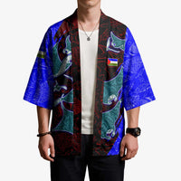 South Caribbean Coast Nicaragua Kimono with Manta Ray Coral Reef and Dive into the Spirit Design - Wonder Print Shop
