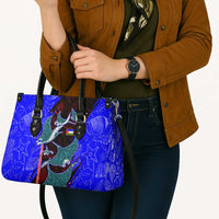 South Caribbean Coast Nicaragua Leather Bag with Manta Ray Coral Reef and Dive into the Spirit Design - Wonder Print Shop