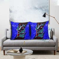 South Caribbean Coast Nicaragua Pillow Cover with Manta Ray Coral Reef and Dive into the Spirit Design - Wonder Print Shop