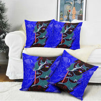 South Caribbean Coast Nicaragua Pillow Cover with Manta Ray Coral Reef and Dive into the Spirit Design - Wonder Print Shop