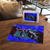 South Caribbean Coast Nicaragua Puzzle with Manta Ray Coral Reef and Dive into the Spirit Design - Wonder Print Shop