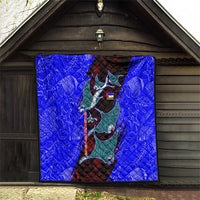 South Caribbean Coast Nicaragua Quilt with Manta Ray Coral Reef and Dive into the Spirit Design - Wonder Print Shop