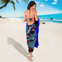 South Caribbean Coast Nicaragua Sarong with Manta Ray Coral Reef and Dive into the Spirit Design - Wonder Print Shop