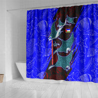 South Caribbean Coast Nicaragua Shower Curtain with Manta Ray Coral Reef and Dive into the Spirit Design - Wonder Print Shop