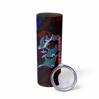 South Caribbean Coast Nicaragua Skinny Tumbler with Manta Ray Coral Reef and Dive into the Spirit Design - Wonder Print Shop