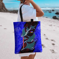 South Caribbean Coast Nicaragua Tote Bag with Manta Ray Coral Reef and Dive into the Spirit Design - Wonder Print Shop
