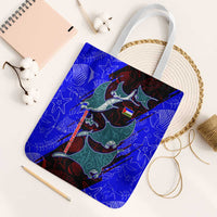South Caribbean Coast Nicaragua Tote Bag with Manta Ray Coral Reef and Dive into the Spirit Design - Wonder Print Shop