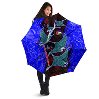 South Caribbean Coast Nicaragua Umbrella with Manta Ray Coral Reef and Dive into the Spirit Design - Wonder Print Shop