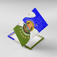 Nicaragua South Caribbean Coast Canvas Wall Art with Regional Seal and Ocean Shell Pattern Alma Caribeña Design - Wonder Print Shop