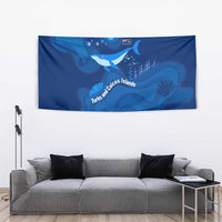 Turks and Caicos Islands Tapestry with Blue Ocean Whale and Coral Reef Design - Wonder Print Shop